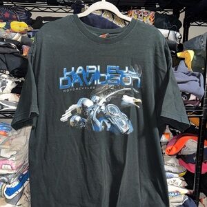 Vintage Harley Davidson York Pa  Eagle Black Shirt Size Xl